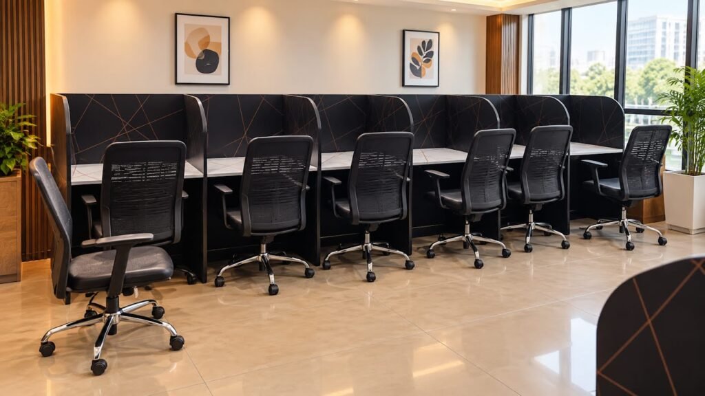 Office workstations with partitions by Tuba Furniture, Pune