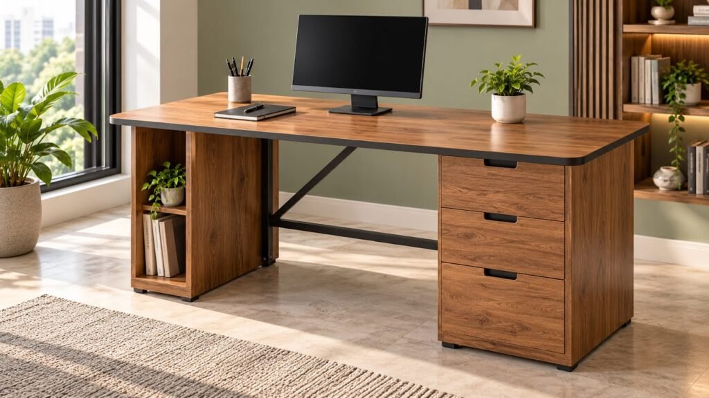 Wooden cabin table by Tuba Furniture, Pune